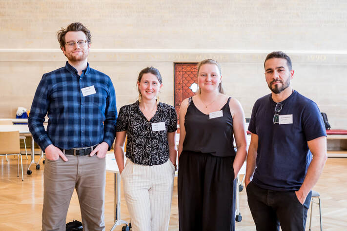 Four members of the scoping study team, pictured at the Crucible event