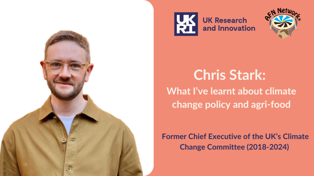 Promotional card for the briefing on Chris Stark's webinar. Includes a picture of Chris Stark